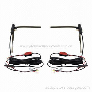 High-quality Car Active Antennas for Digital TV Boxes with VHF/UHF, Brass Connector